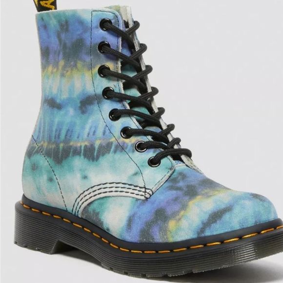 Dr Martens 1460 Pascal Tie Dye Leather Lace-Up Boots - Picture 7 of 14